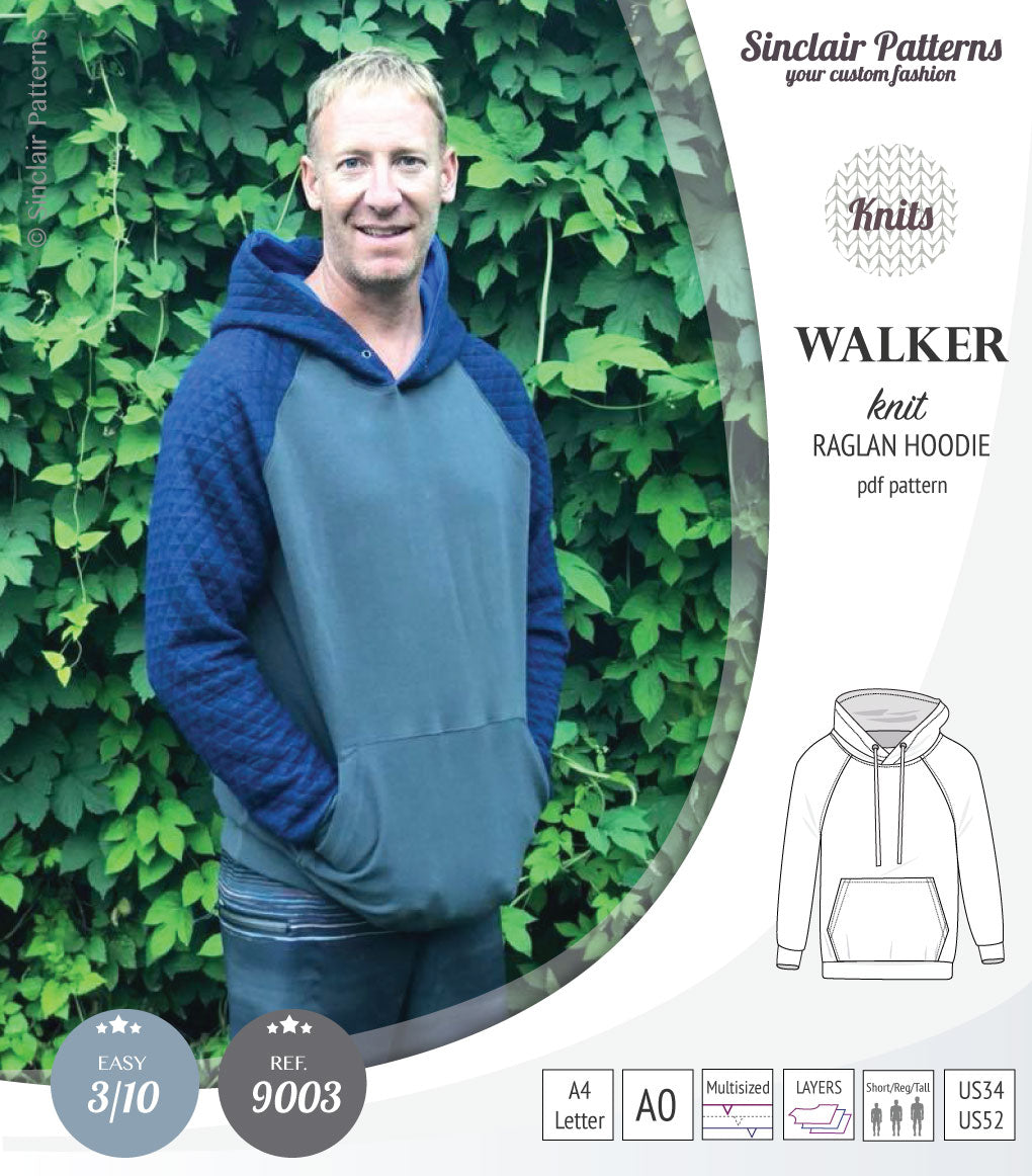 Walker classic raglan hoodie for men (PDF)