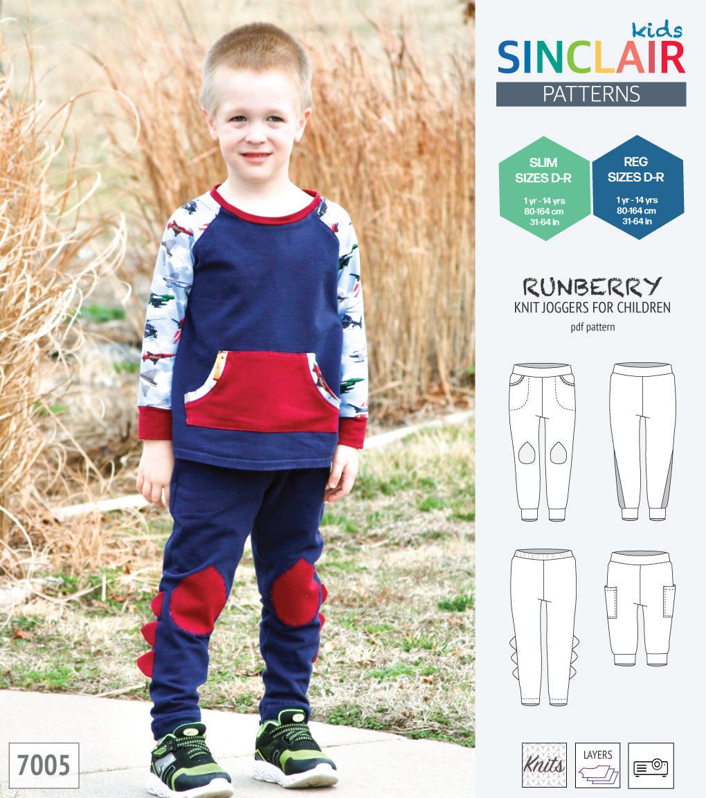 Runberry joggers with options for children (PDF)