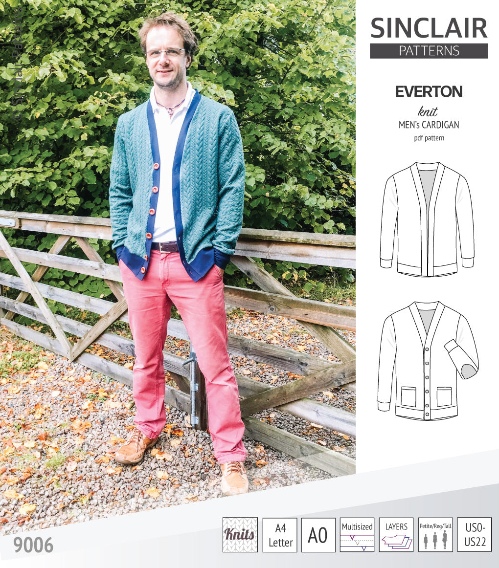 Everton classic knit cardigan for men (PDF)