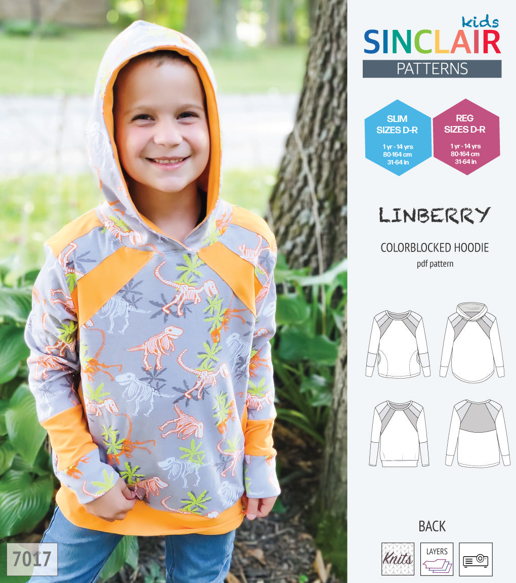 Linberry colorblocked hoodie and sweater for children (PDF)