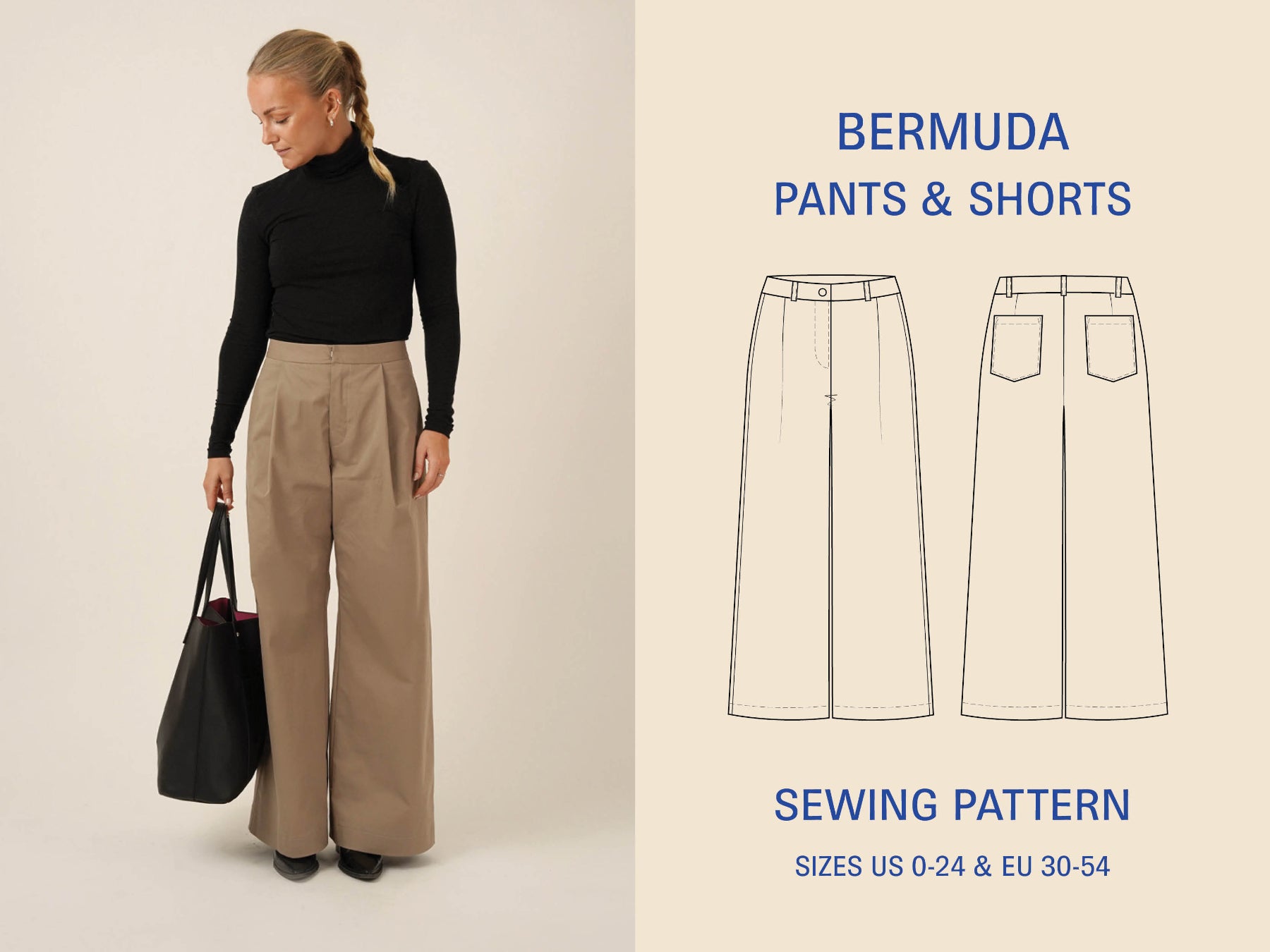 Bermuda Pants and Shorts Sewing Pattern