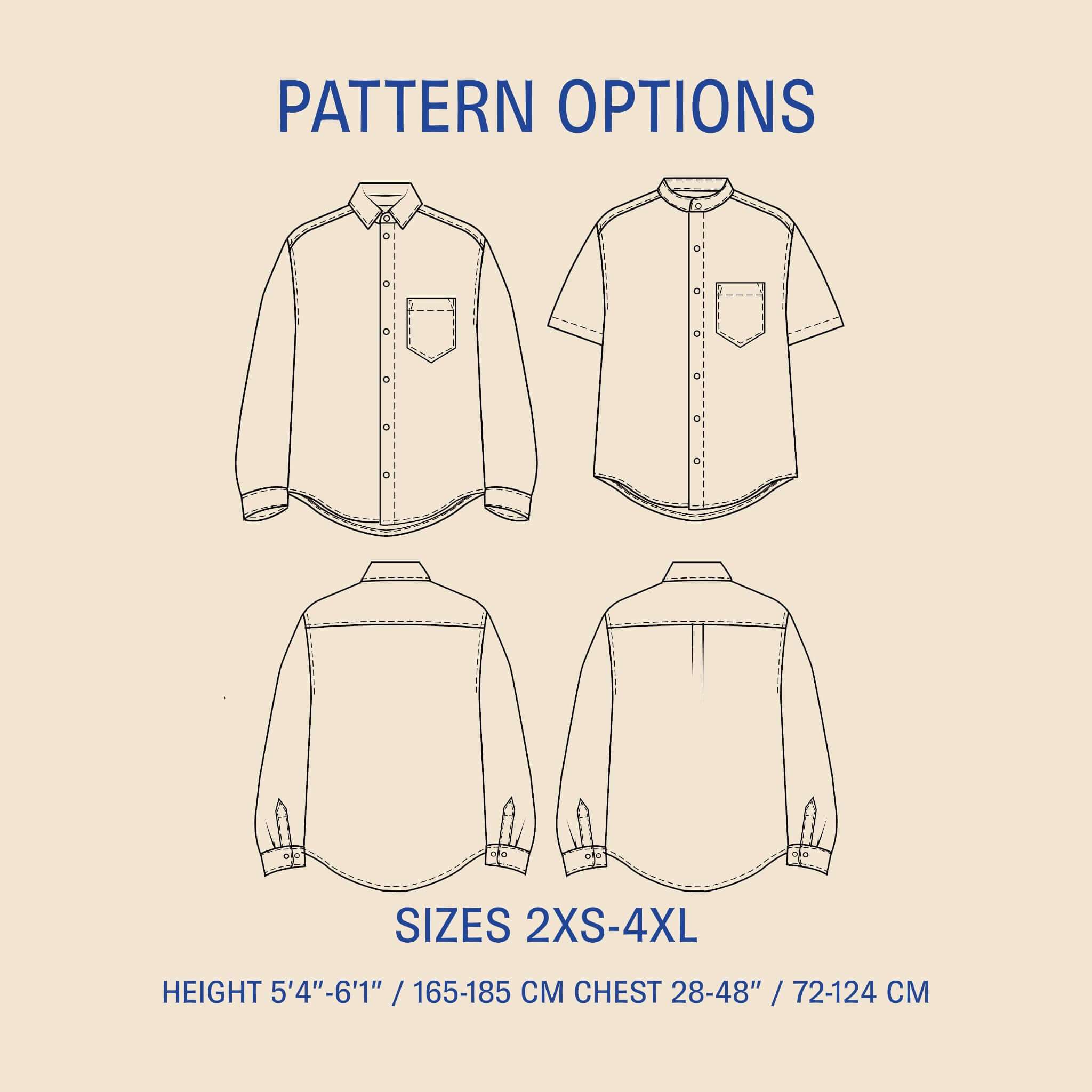 Jensen Shirt sewing pattern
