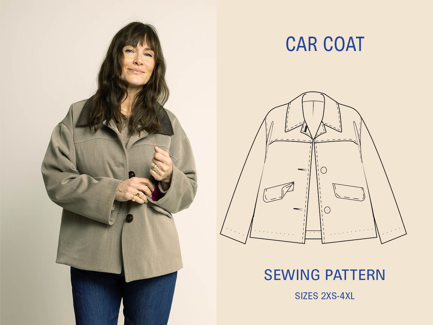Car Coat Sewing Pattern Wardrobe By Me