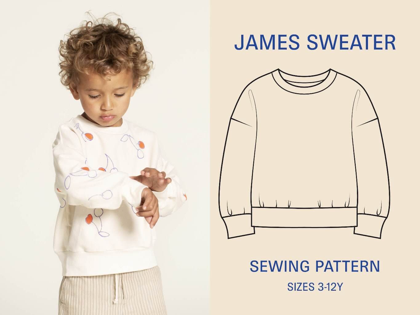 Kids James Sweater Sewing Pattern