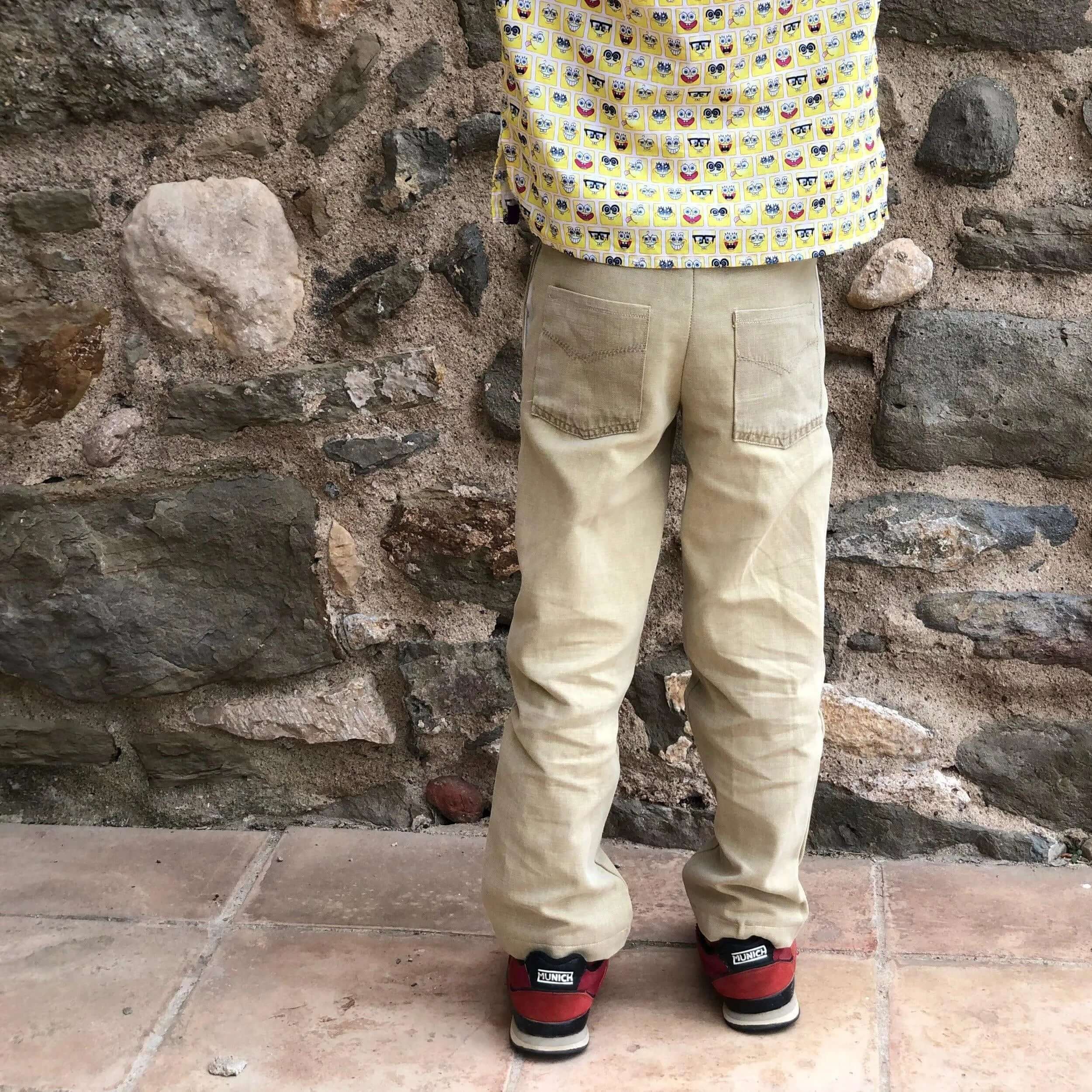 Pants sewing pattern for kids