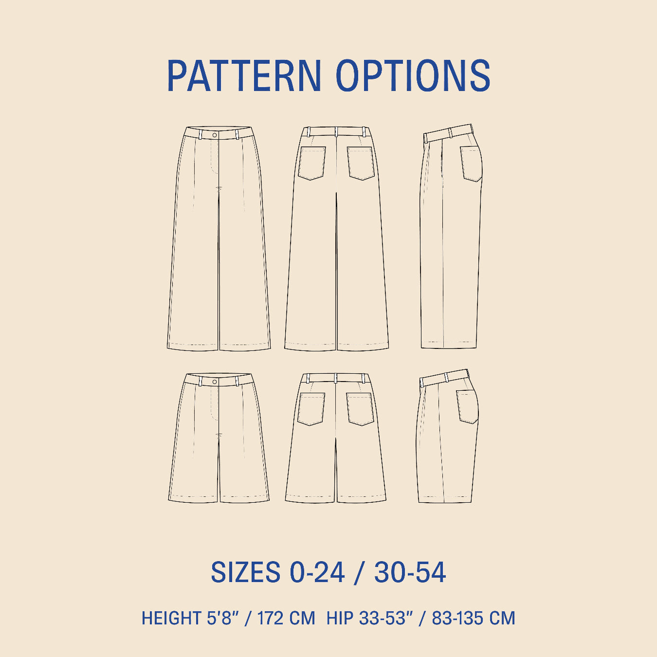 Bermuda Pants and Shorts Sewing Pattern