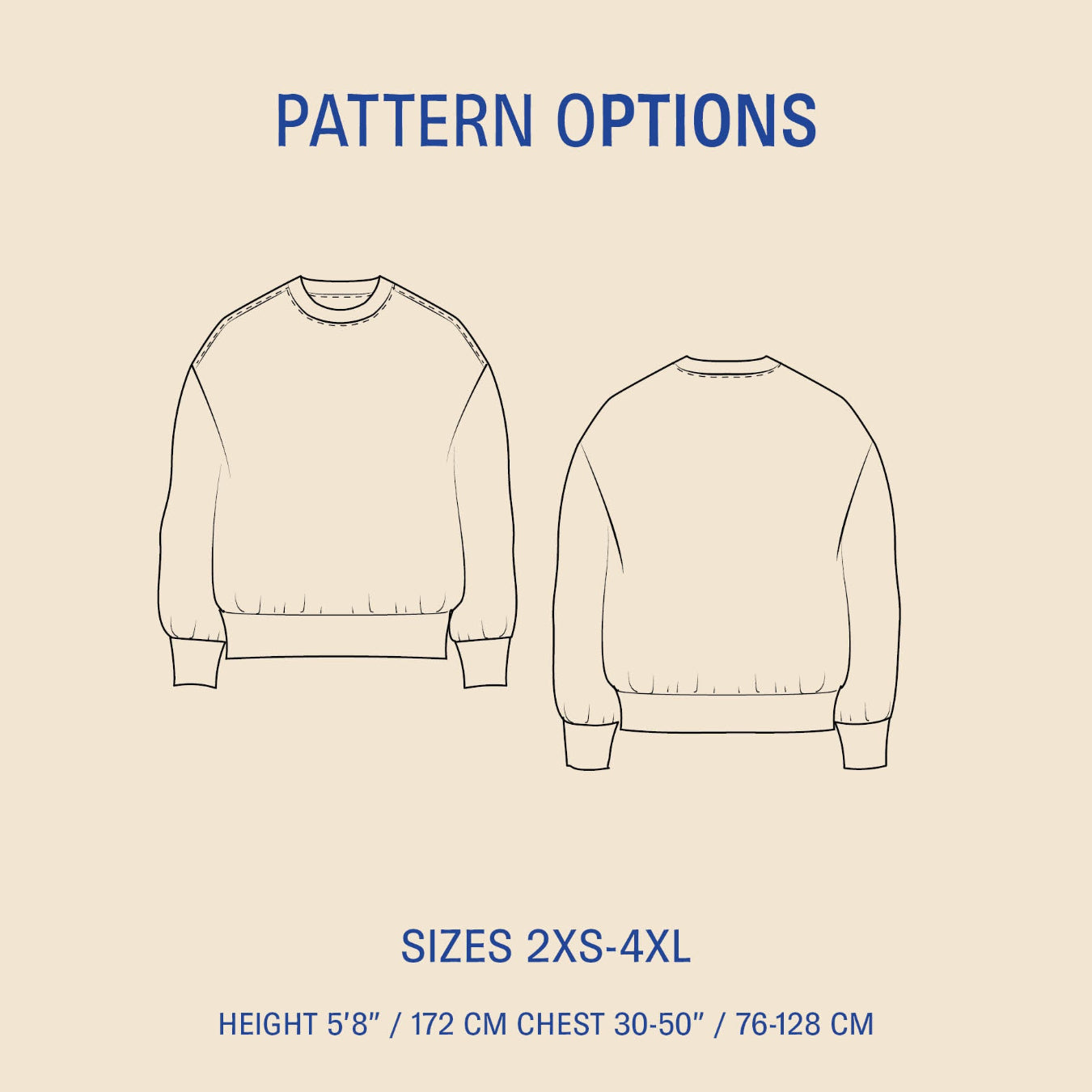 Boyfriend Sweater sewing pattern