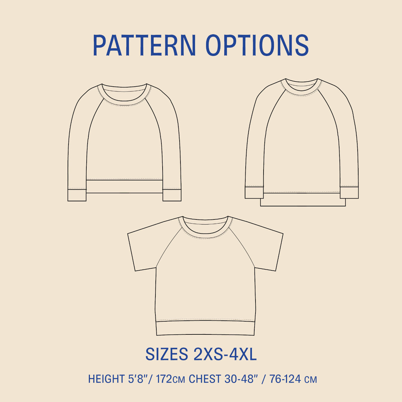 Boxy Raglan Sweater sewing pattern