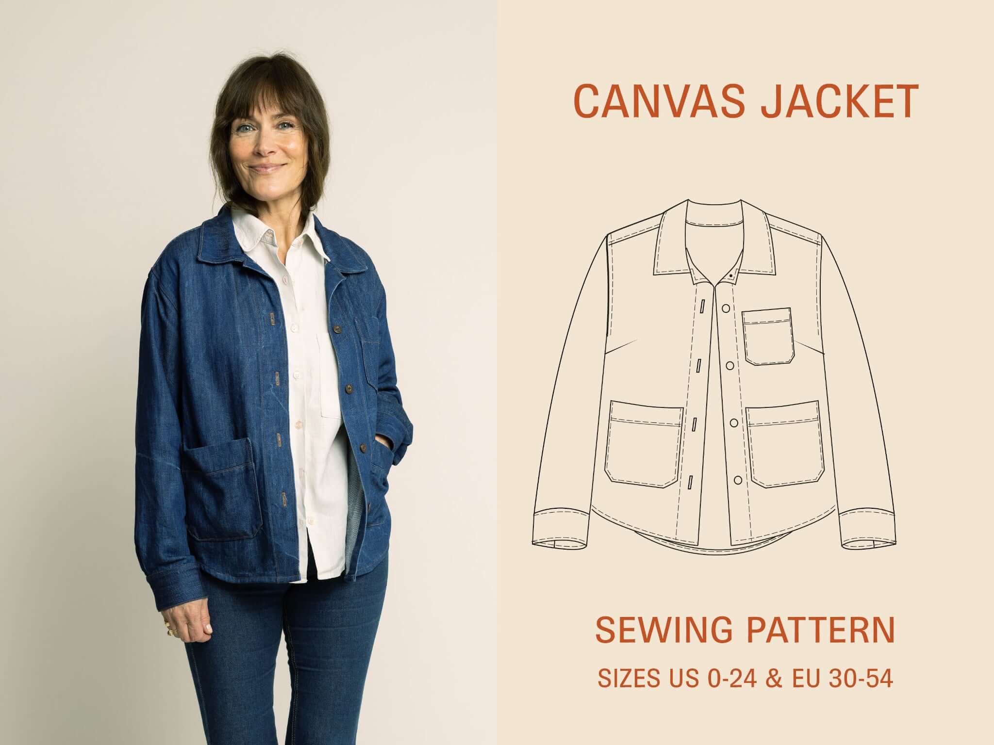 Canvas Jacket sewing pattern