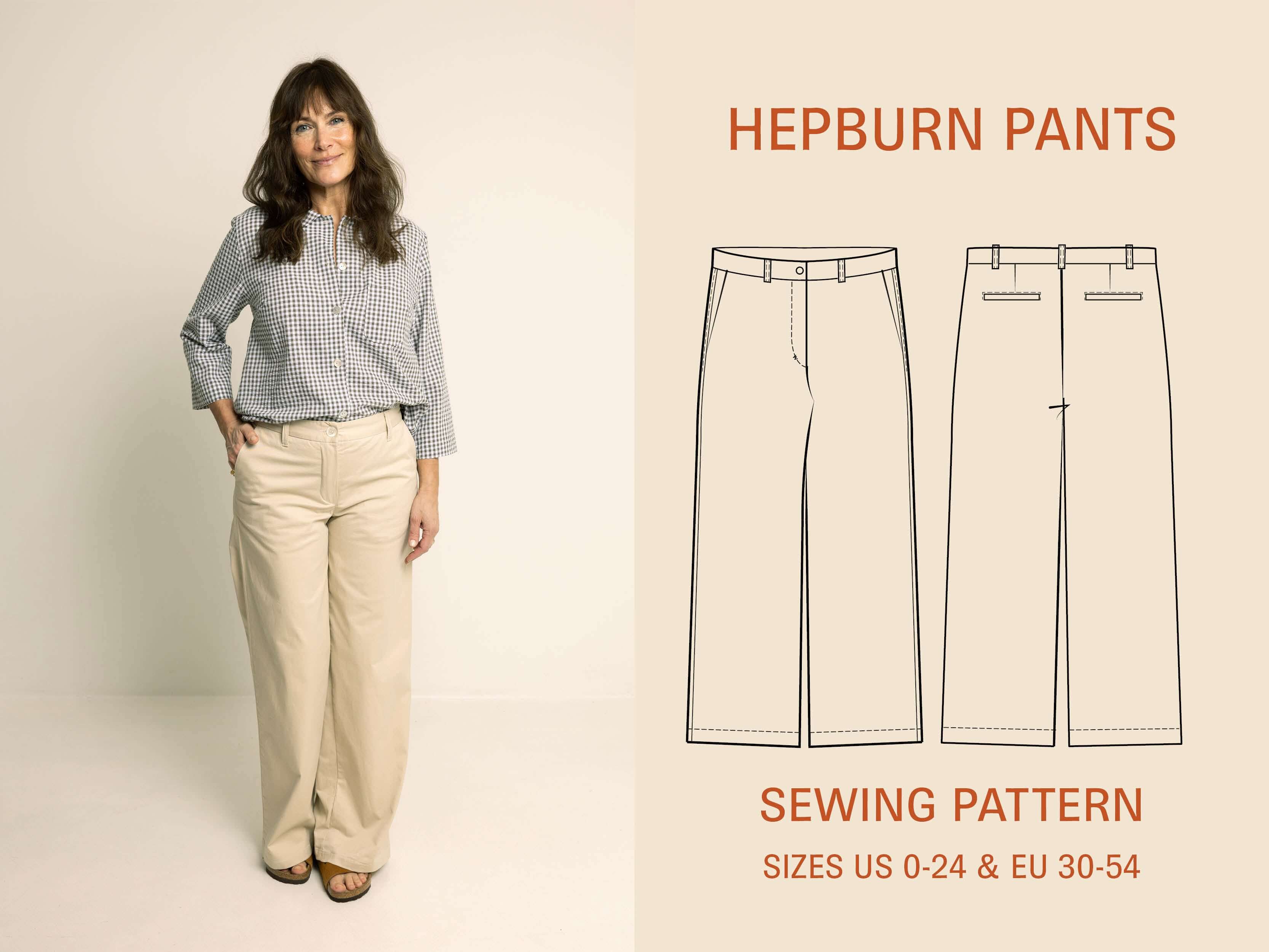 Hepburn pants Sewing Pattern
