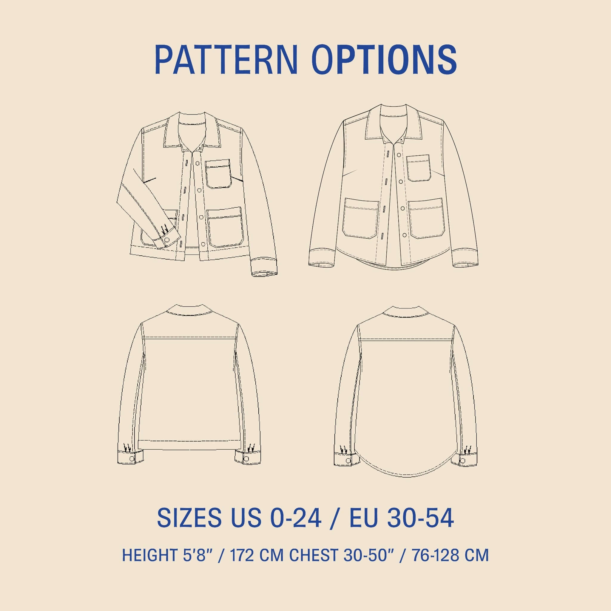 Canvas Jacket sewing pattern