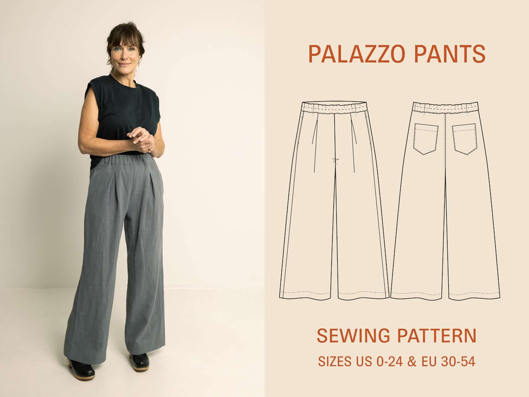 Palazzo Pants Sewing Pattern