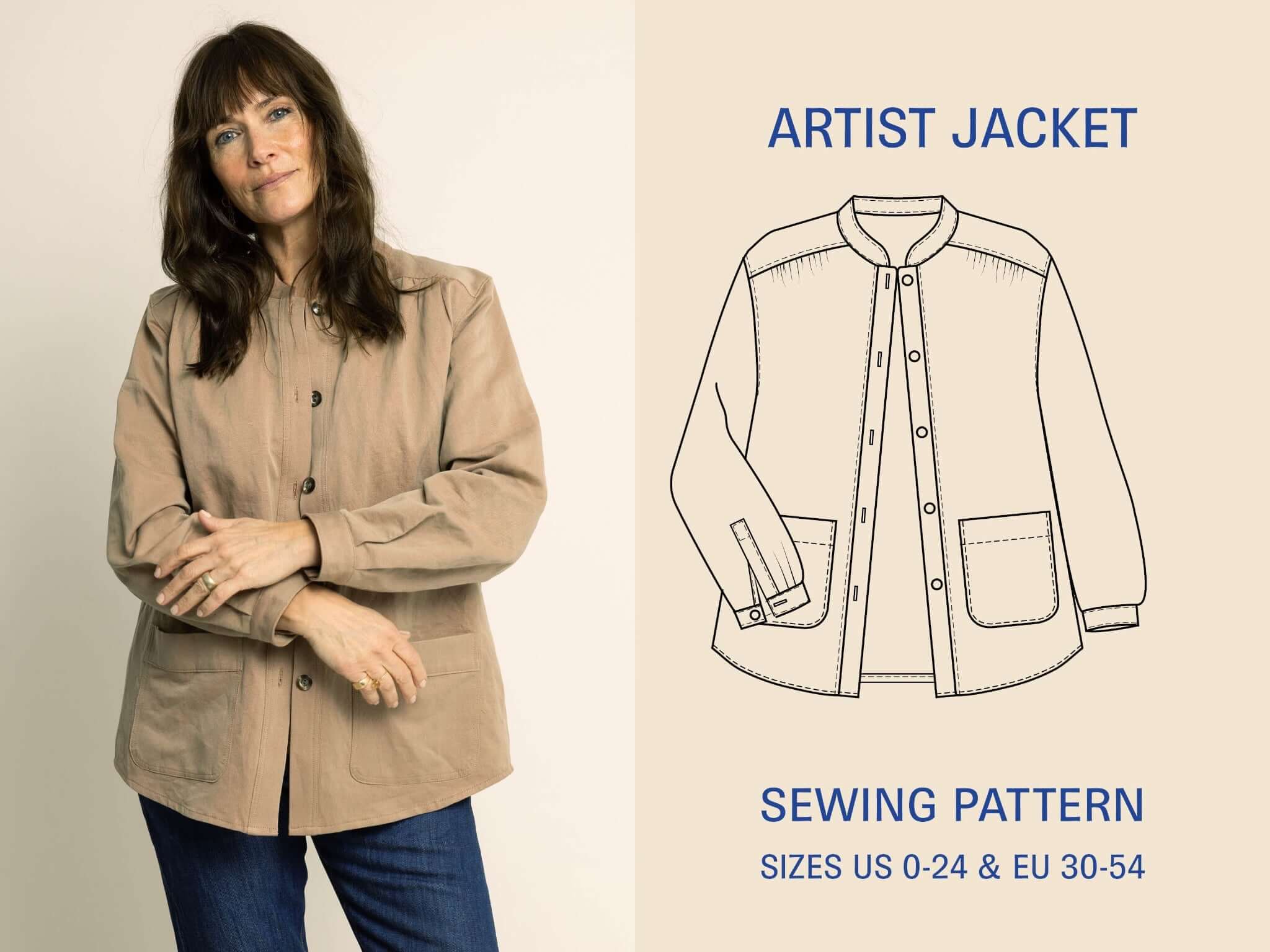 Artist Jacket Sewing Pattern Wardrobe By me