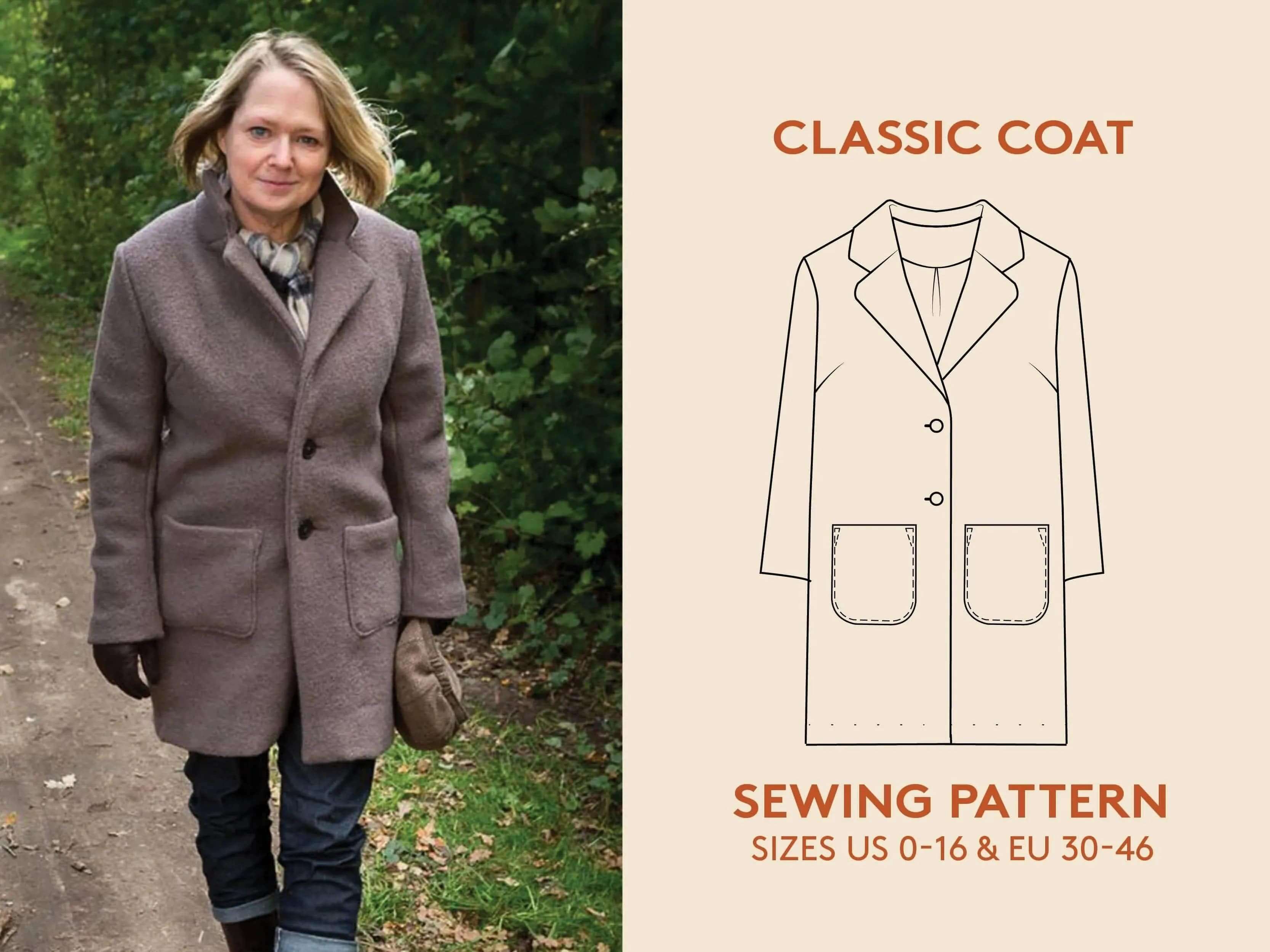 Classic Coat Sewing Pattern