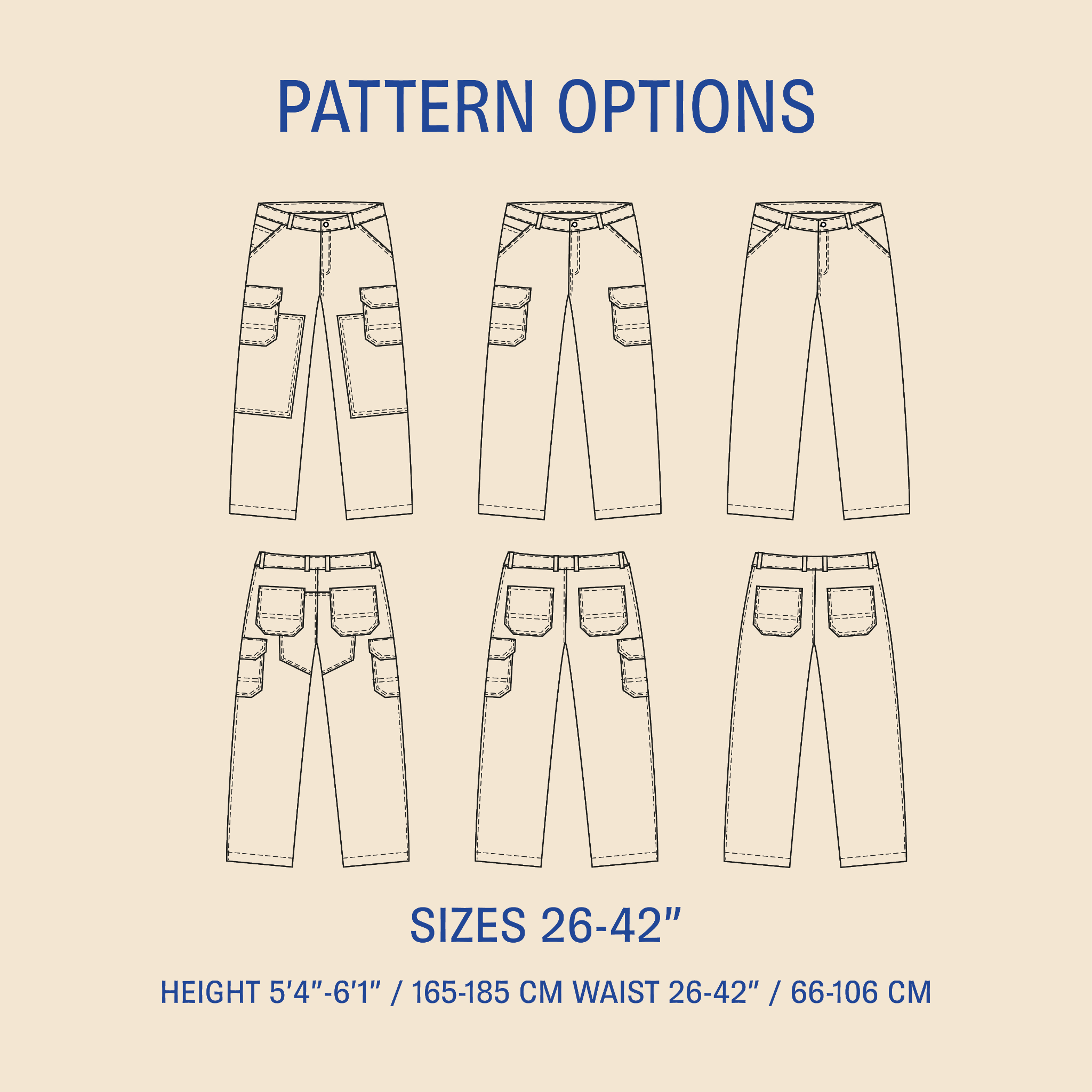 Wilderness pants sewing pattern