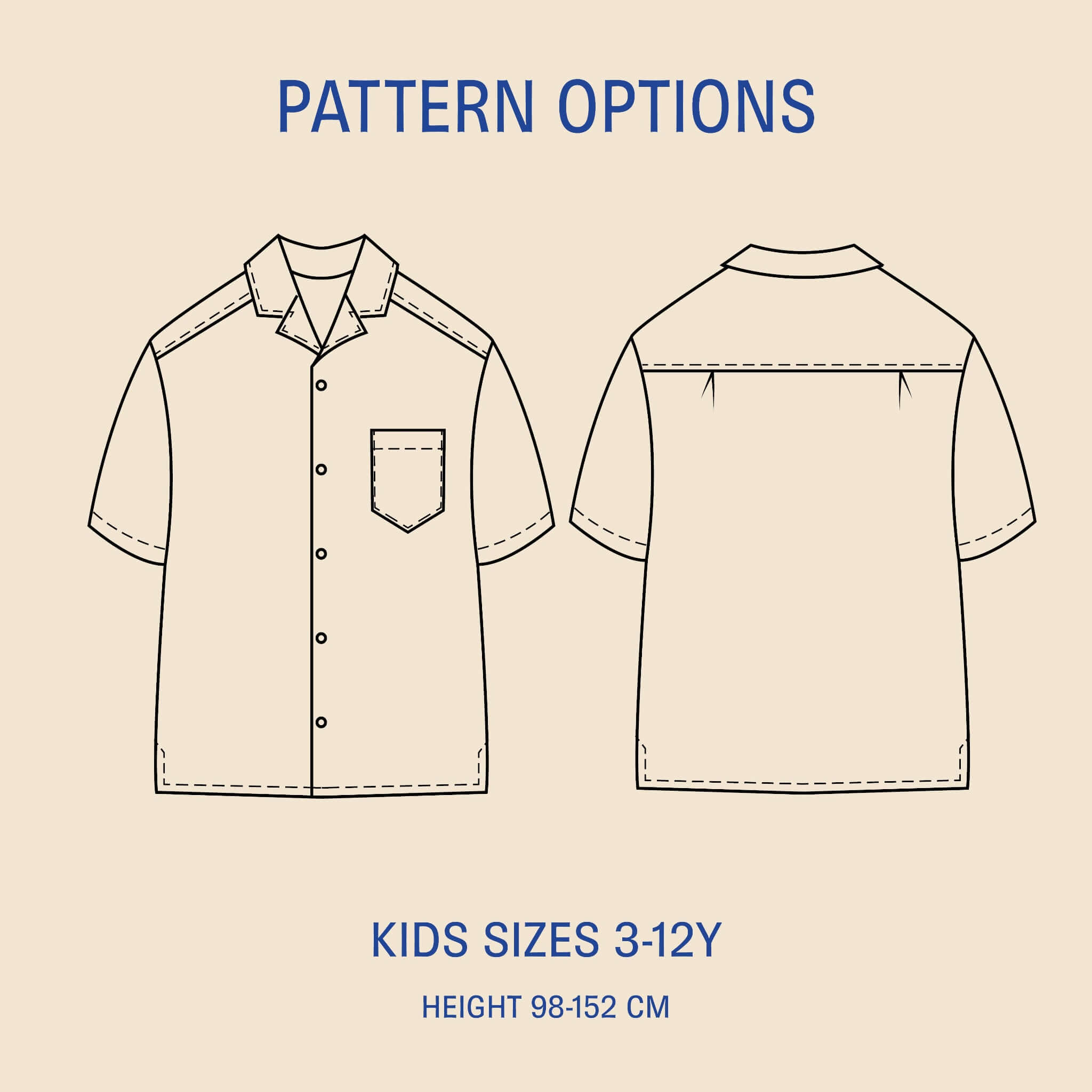 Kids Tropical Shirt sewing pattern