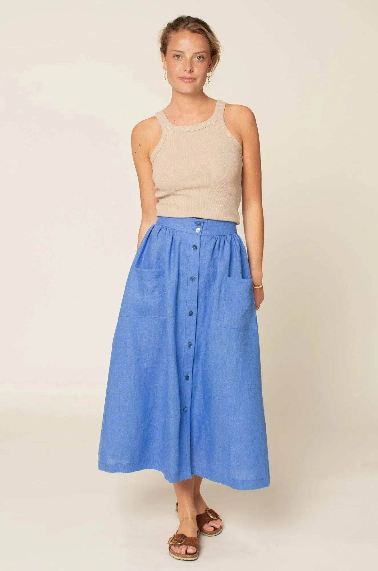 Front Button Skirt Pattern