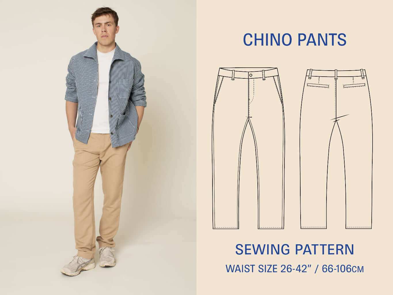 Chino pants sewing pattern