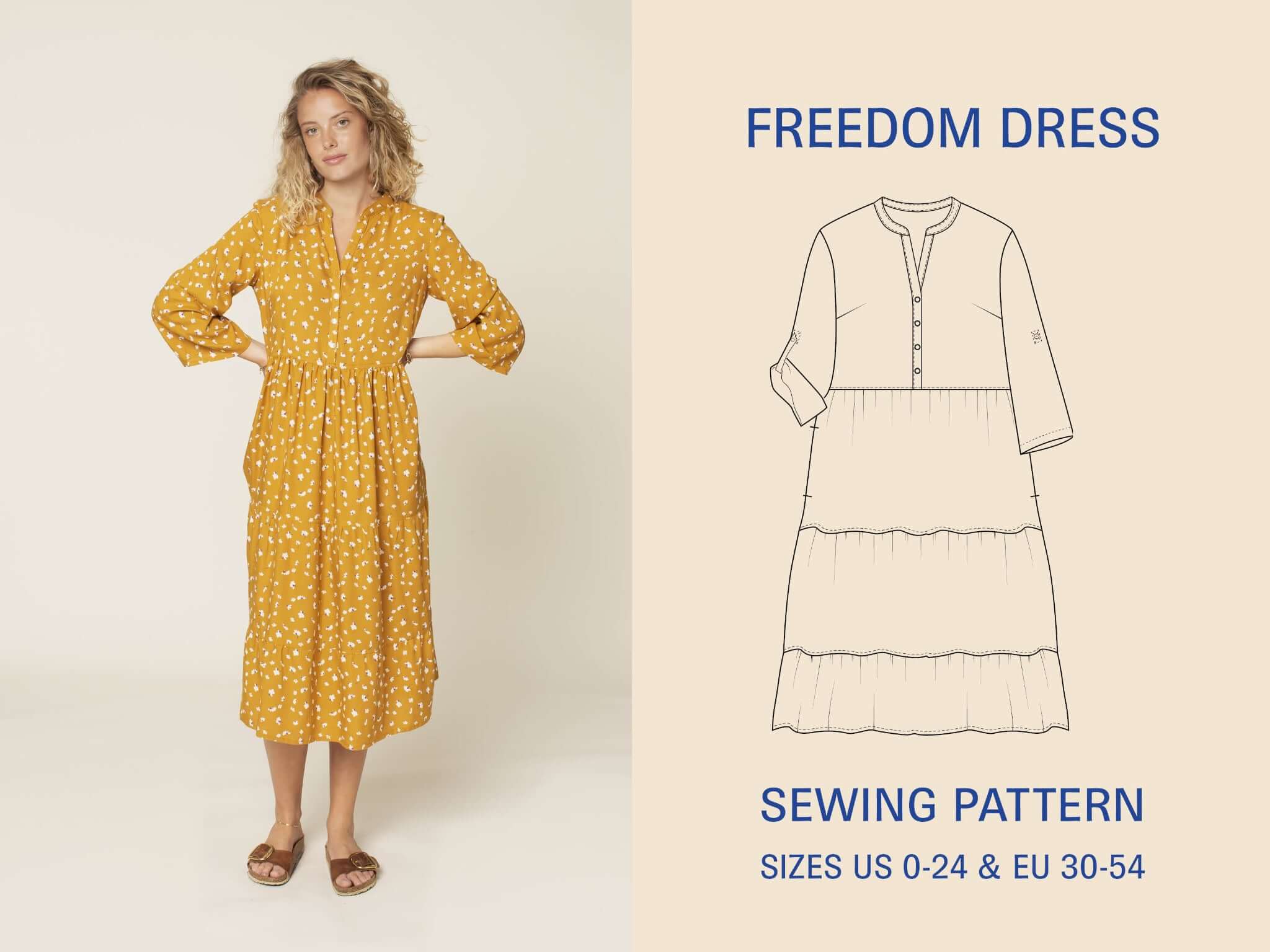 Freedom dress sewing pattern