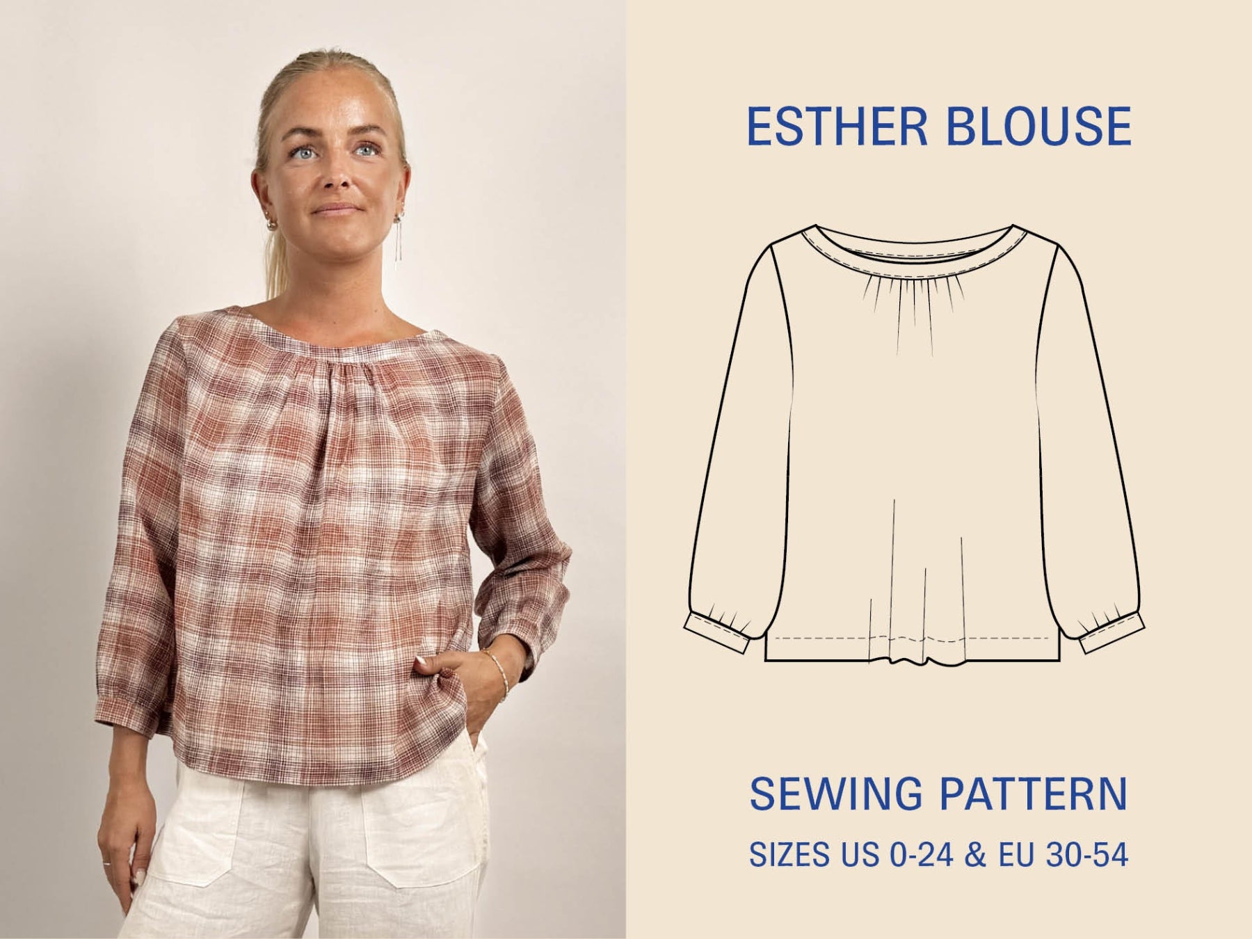 Esther Blouse sewing pattern