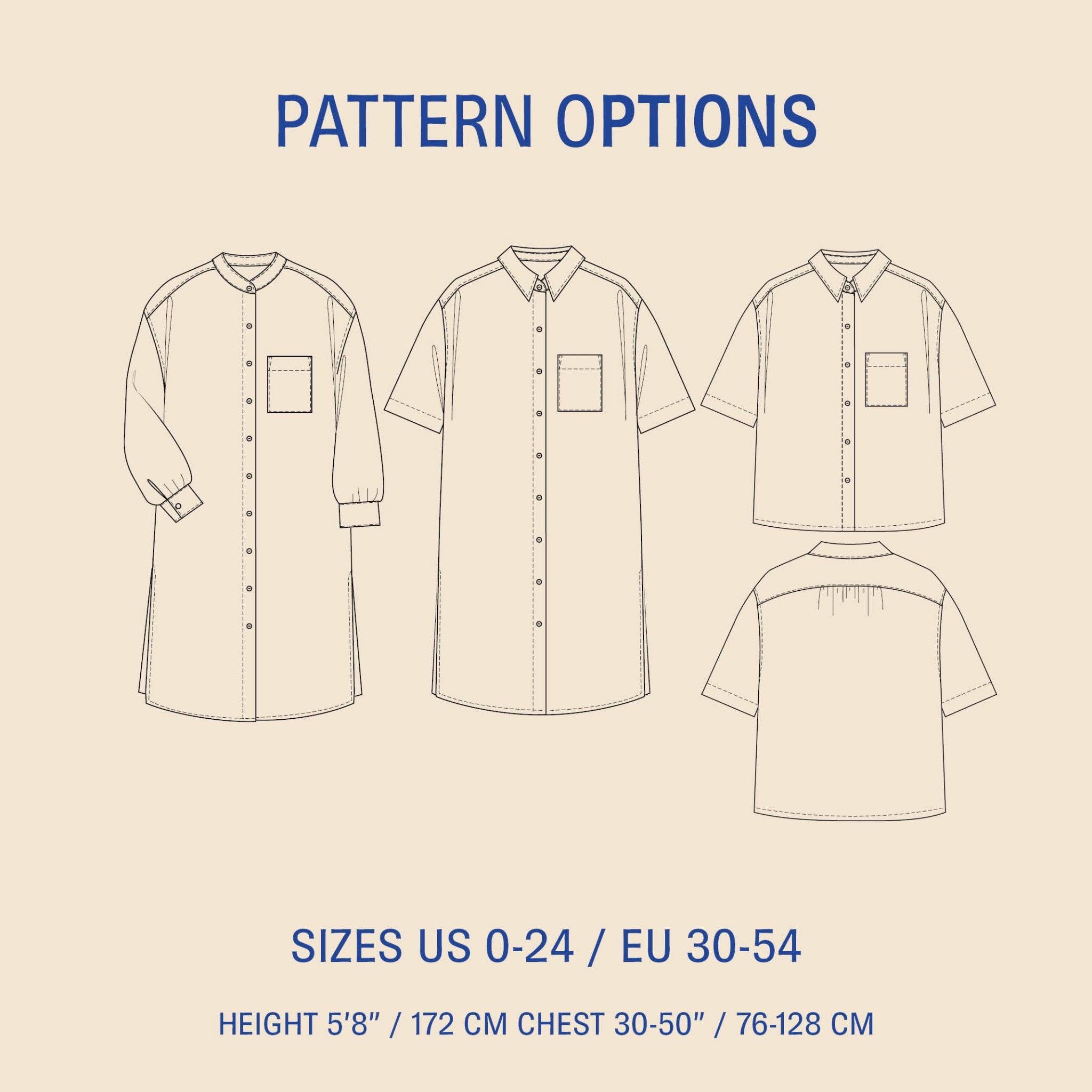 Big Shirt Sewing Pattern