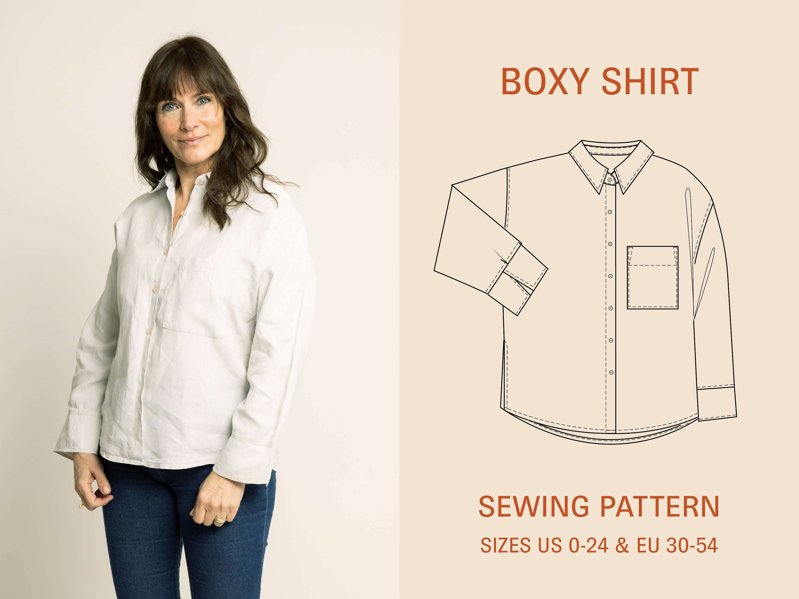 Boxy Shirt sewing pattern