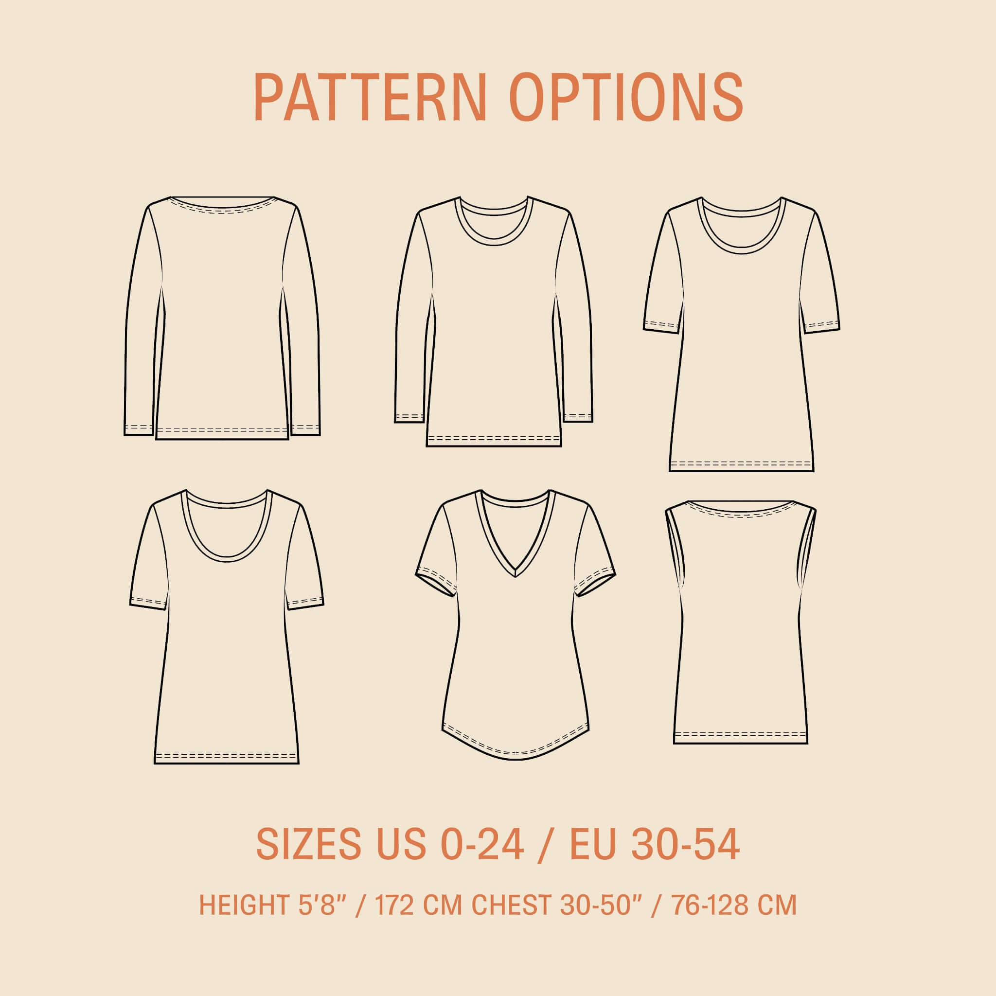 Wardrobe Builder T-shirt sewing pattern