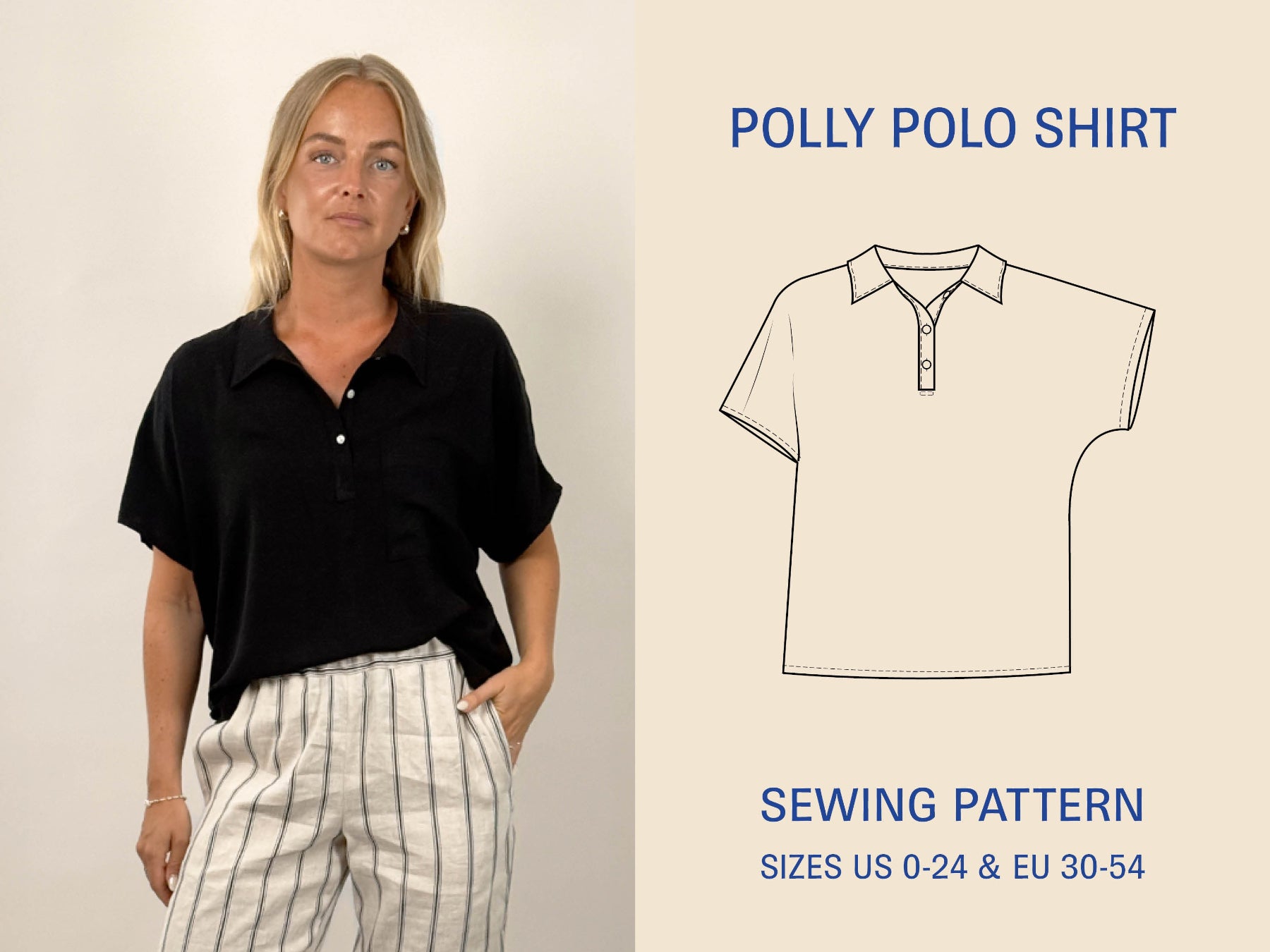 Polly Polo Shirt Sewing Pattern