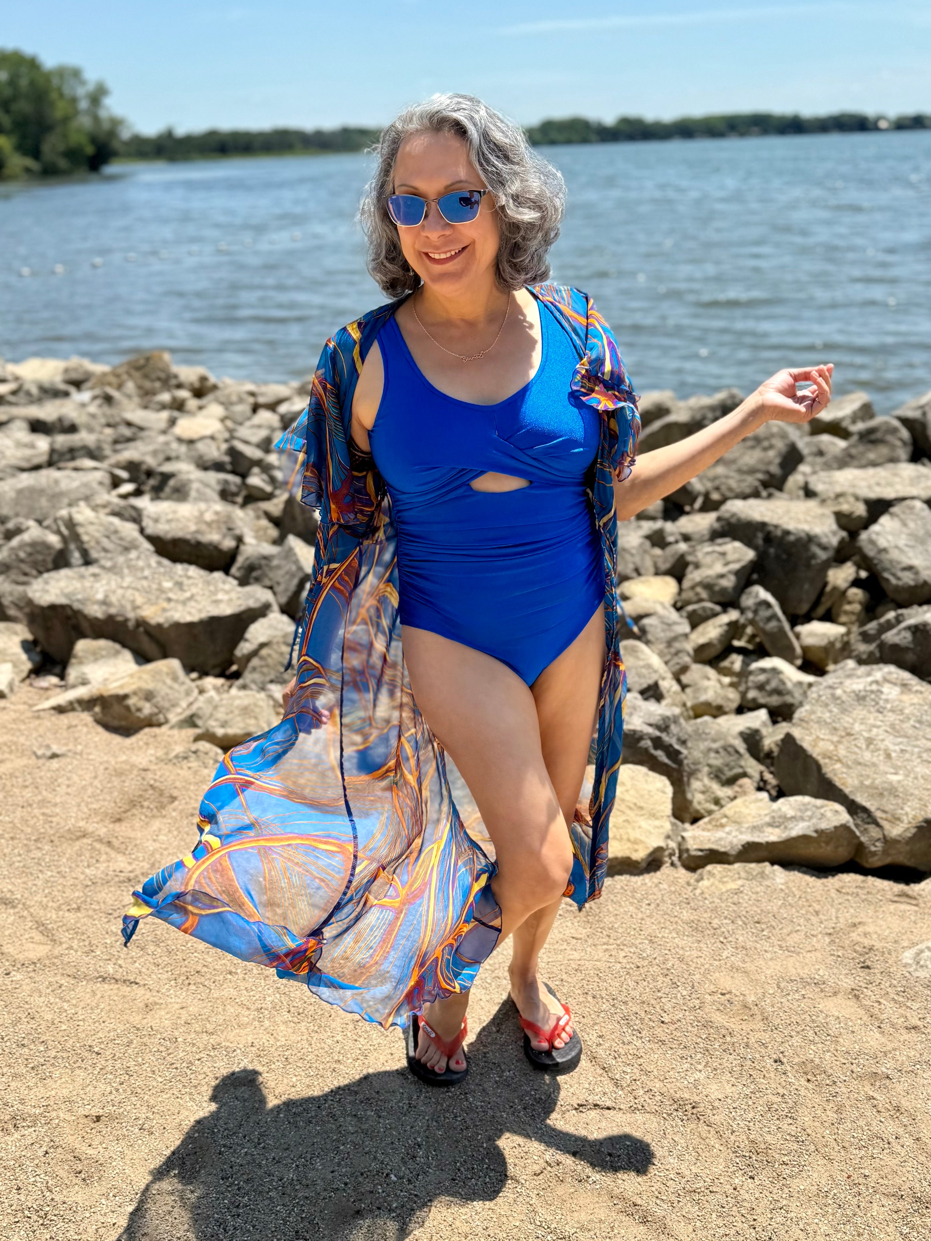 Tropical Twist Cutout Swimsuit Sewing Pattern