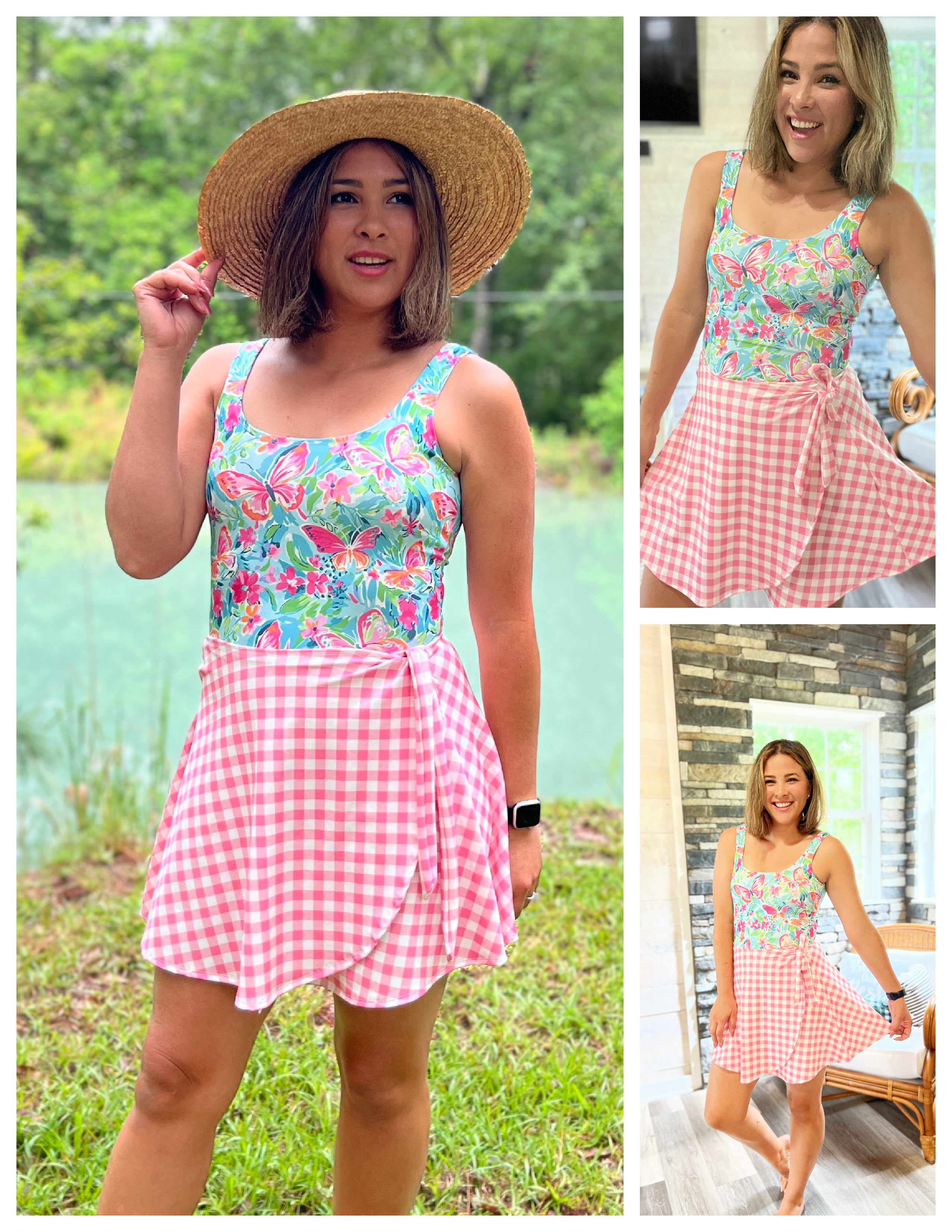 Candi Square Neck Swim Dress Sewing Pattern