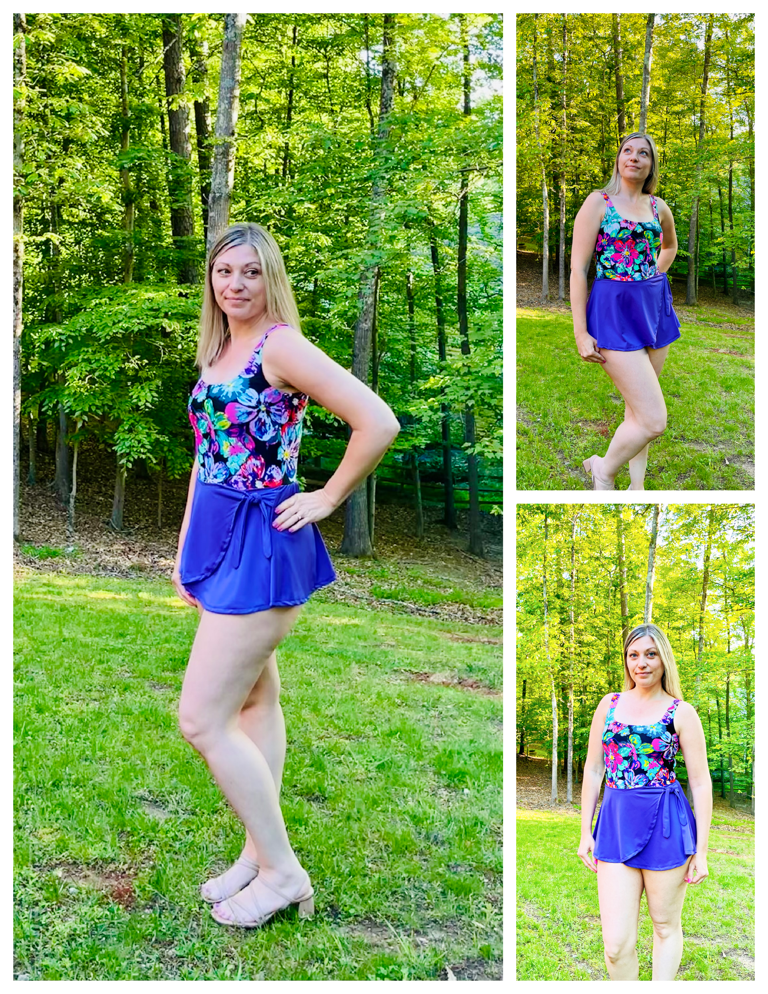 Candi Square Neck Swim Dress Sewing Pattern